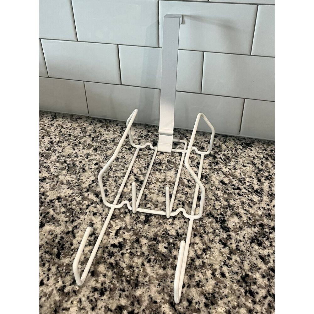 Over The Door Iron Holder Laundry Supply Holder Storage Organizer